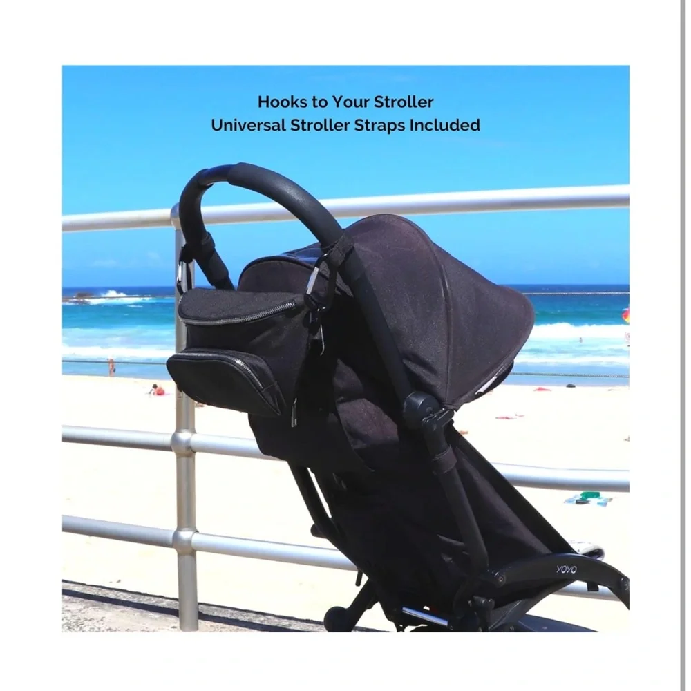 Suessie Fanny Pack Diaper Bag - with Baby Changing Pad & Waterproof Wipes Pocket